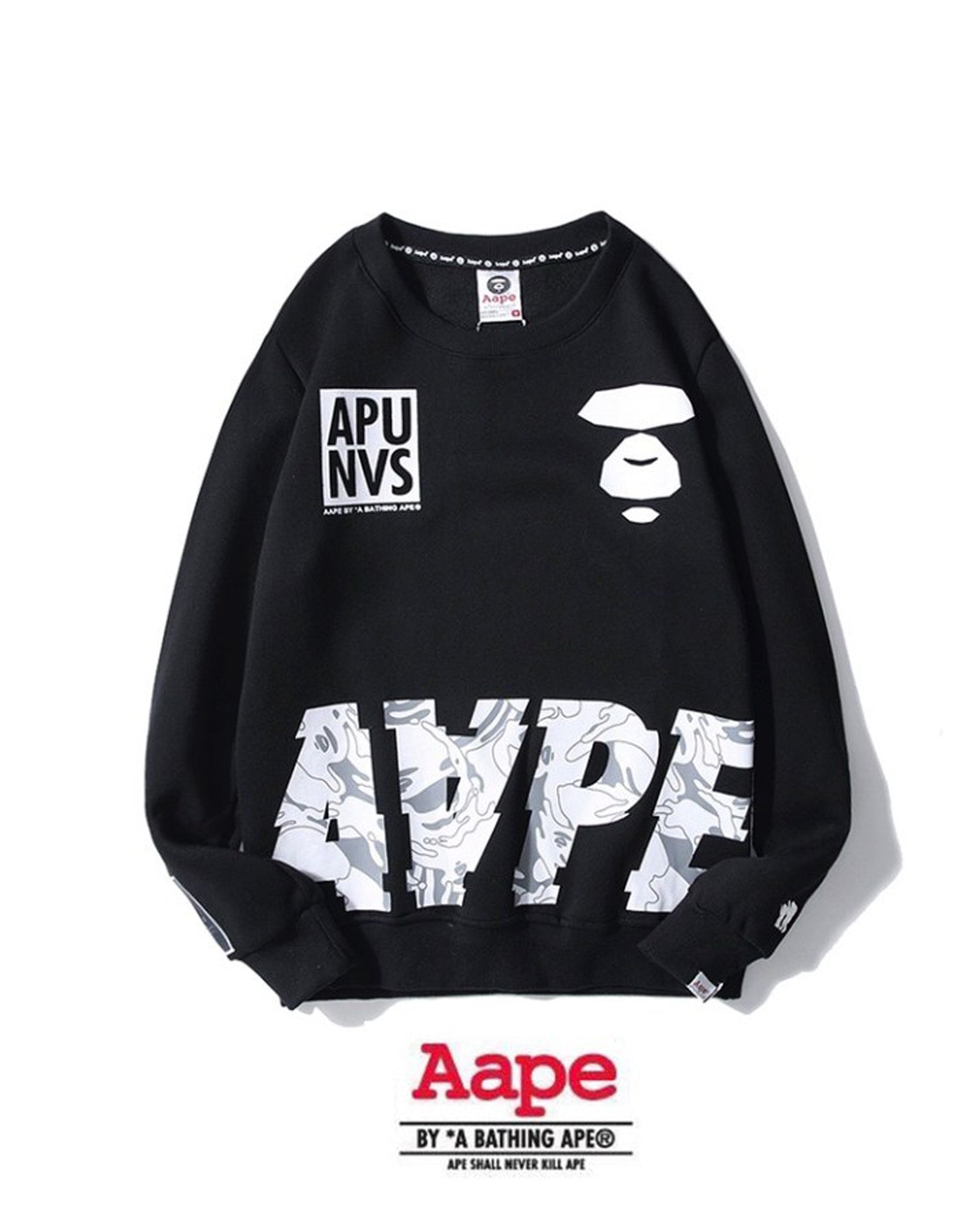 AAPE Long Sleeve Logo Arm Tee