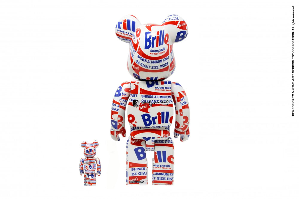 Be@rbrick MEDICOM TOY x Andy Warhol Brillo