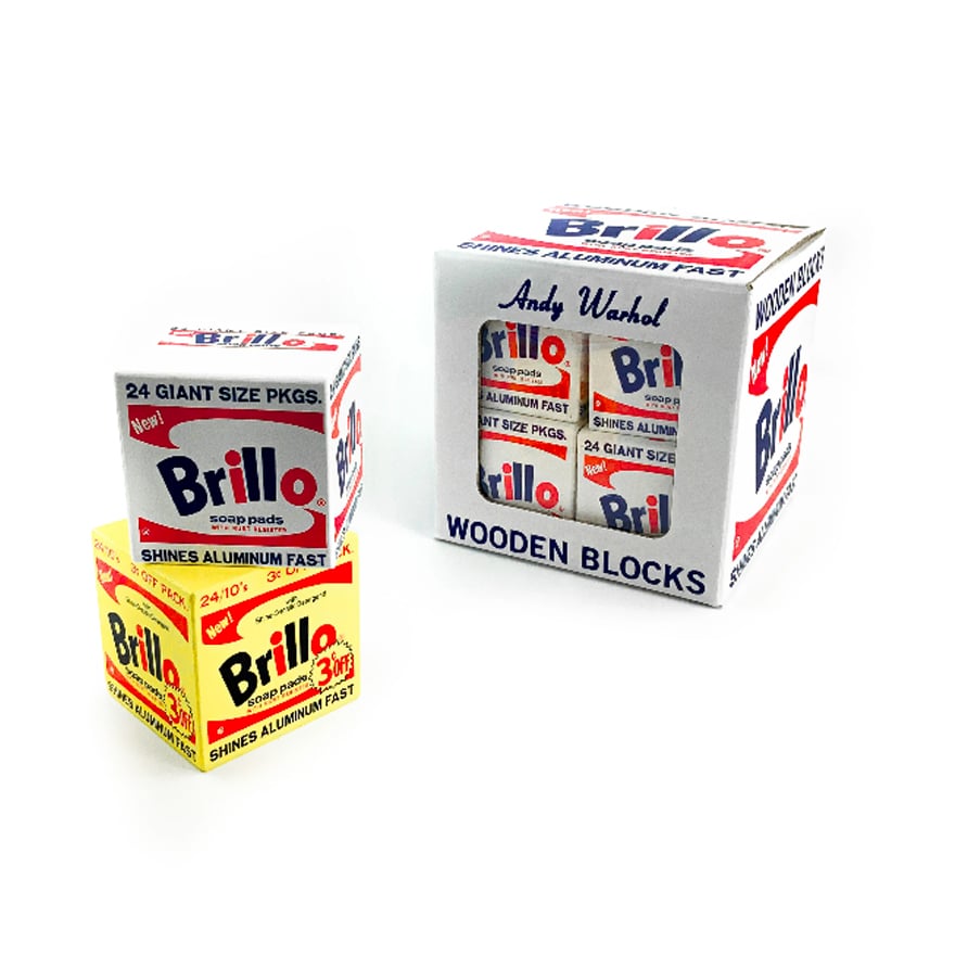 Andy Warhol Brillo Wooden Blocks (Set of 8)