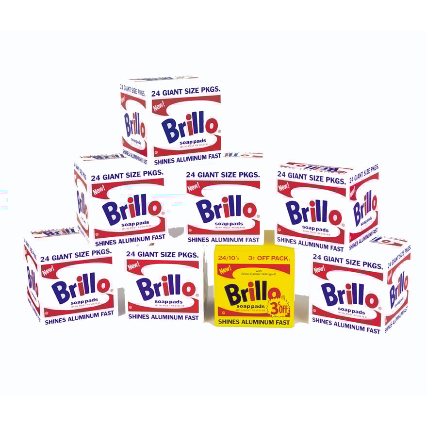 Andy Warhol Brillo Wooden Blocks (Set of 8)