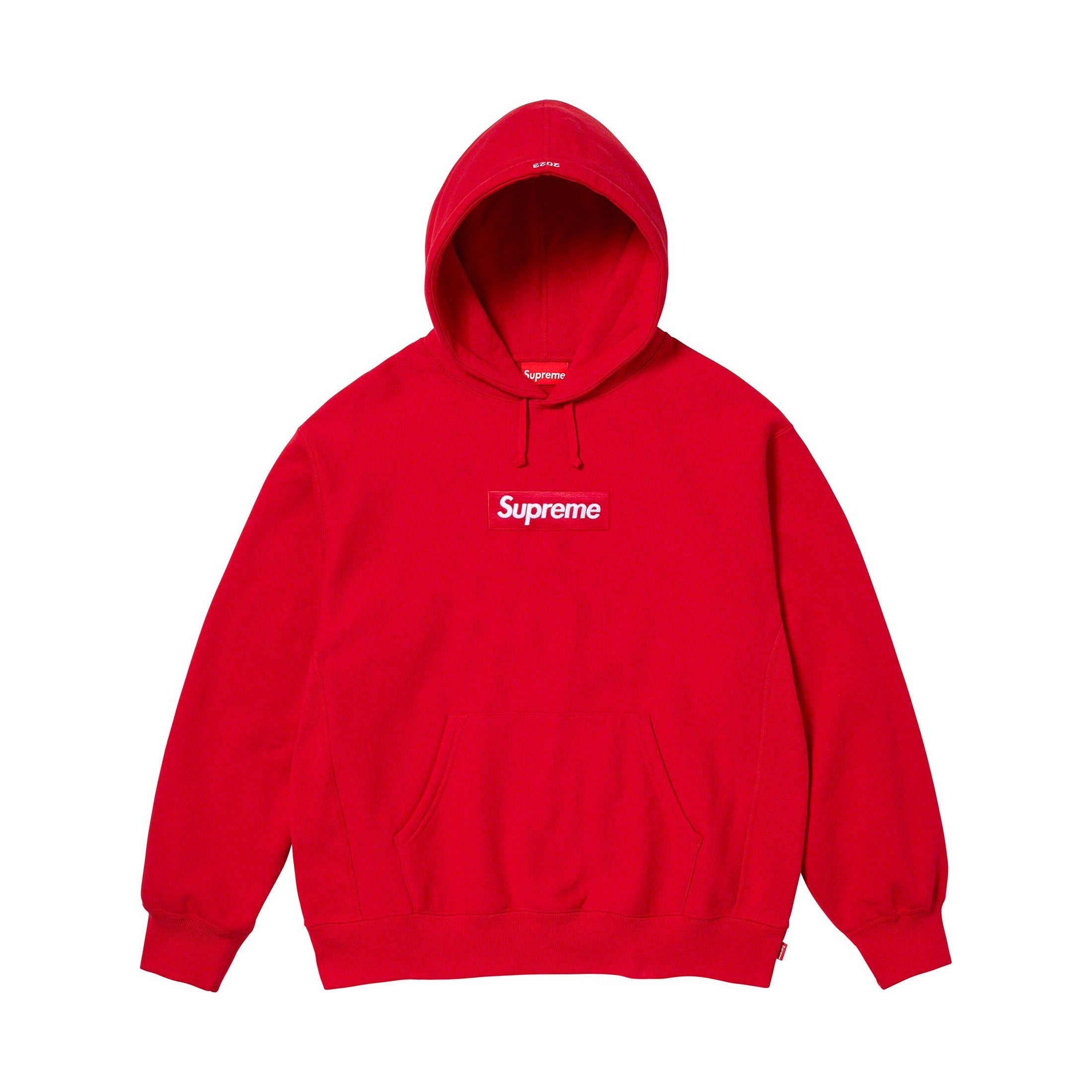 Supreme Box Logo Hooded Sweatshirt (FW23) Red