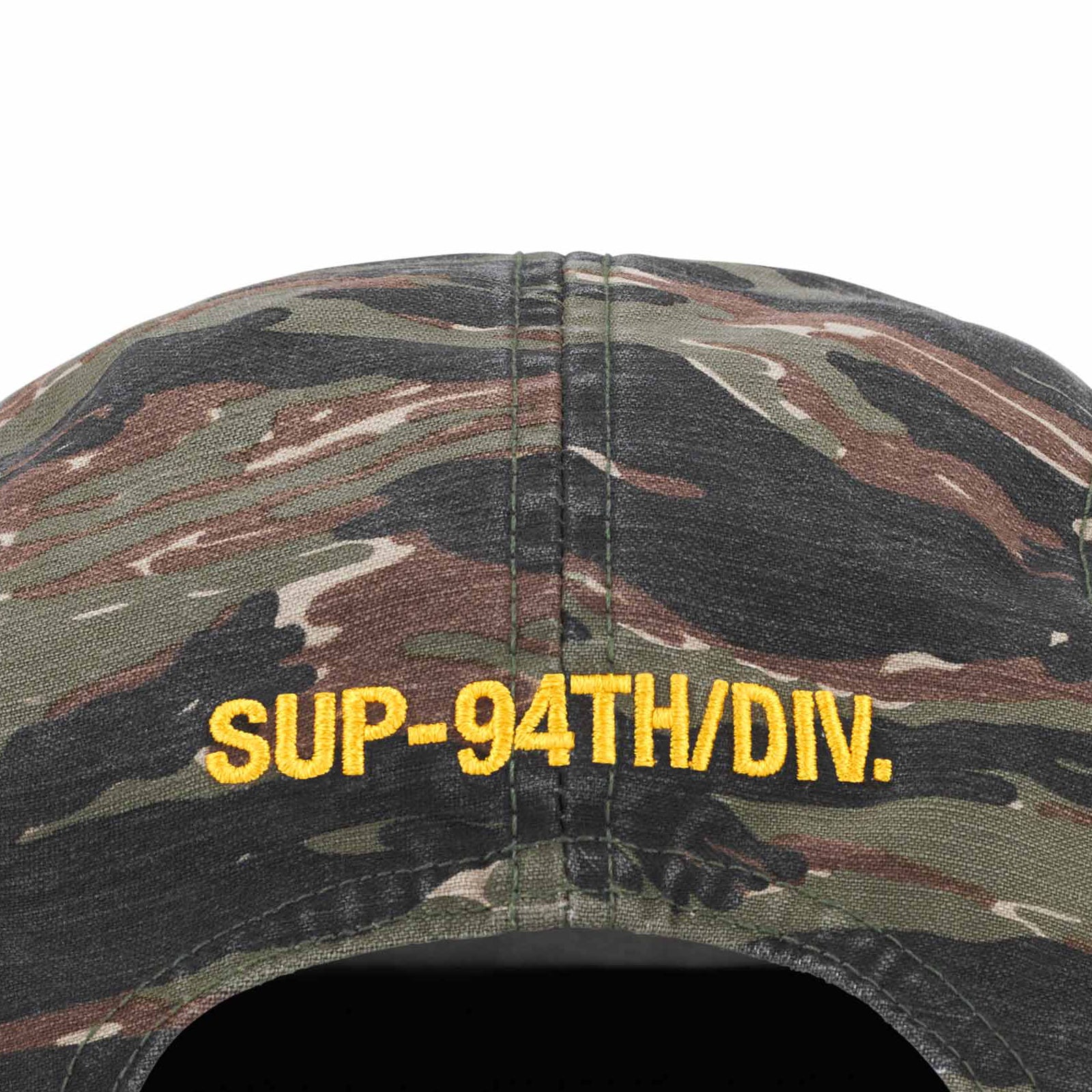 Military Camp Cap Olive Tiger Camo Supreme