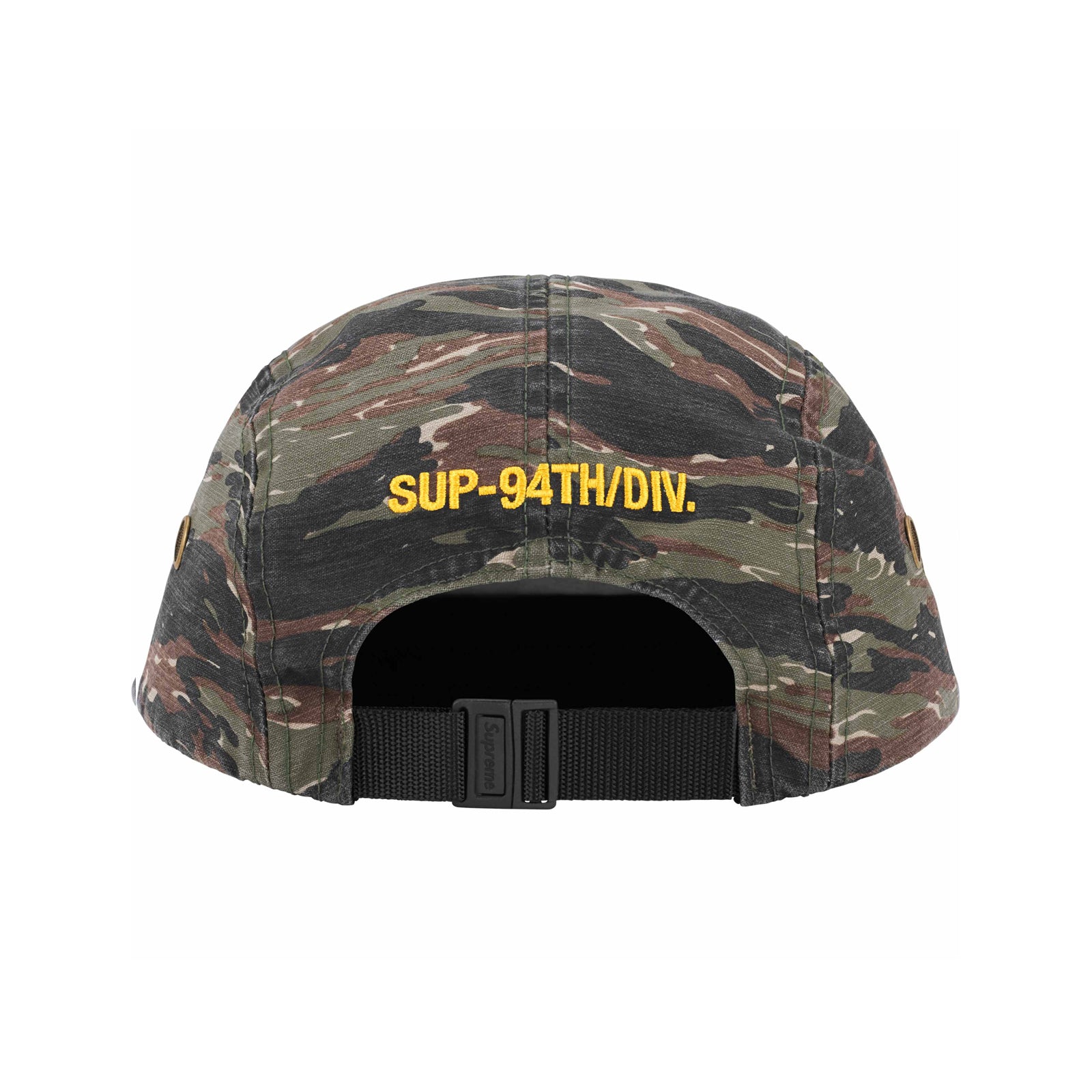 Military Camp Cap Olive Tiger Camo Supreme