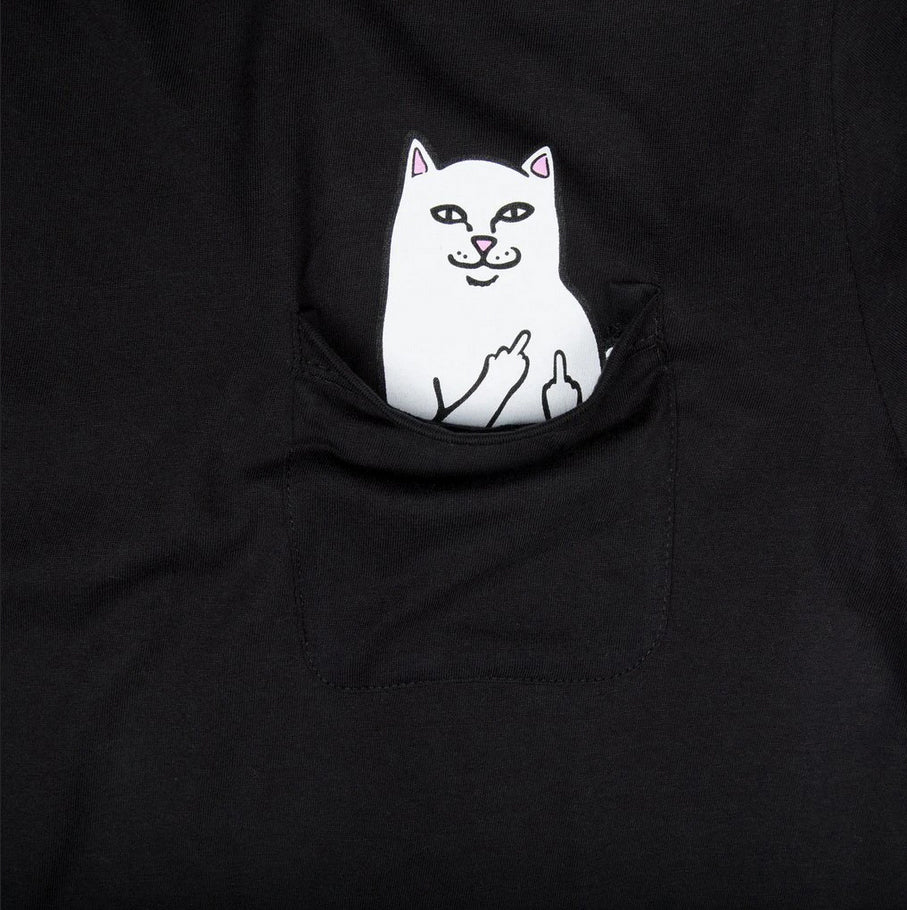 RIPNDIP Lord Nermal pocket t-shirt in black