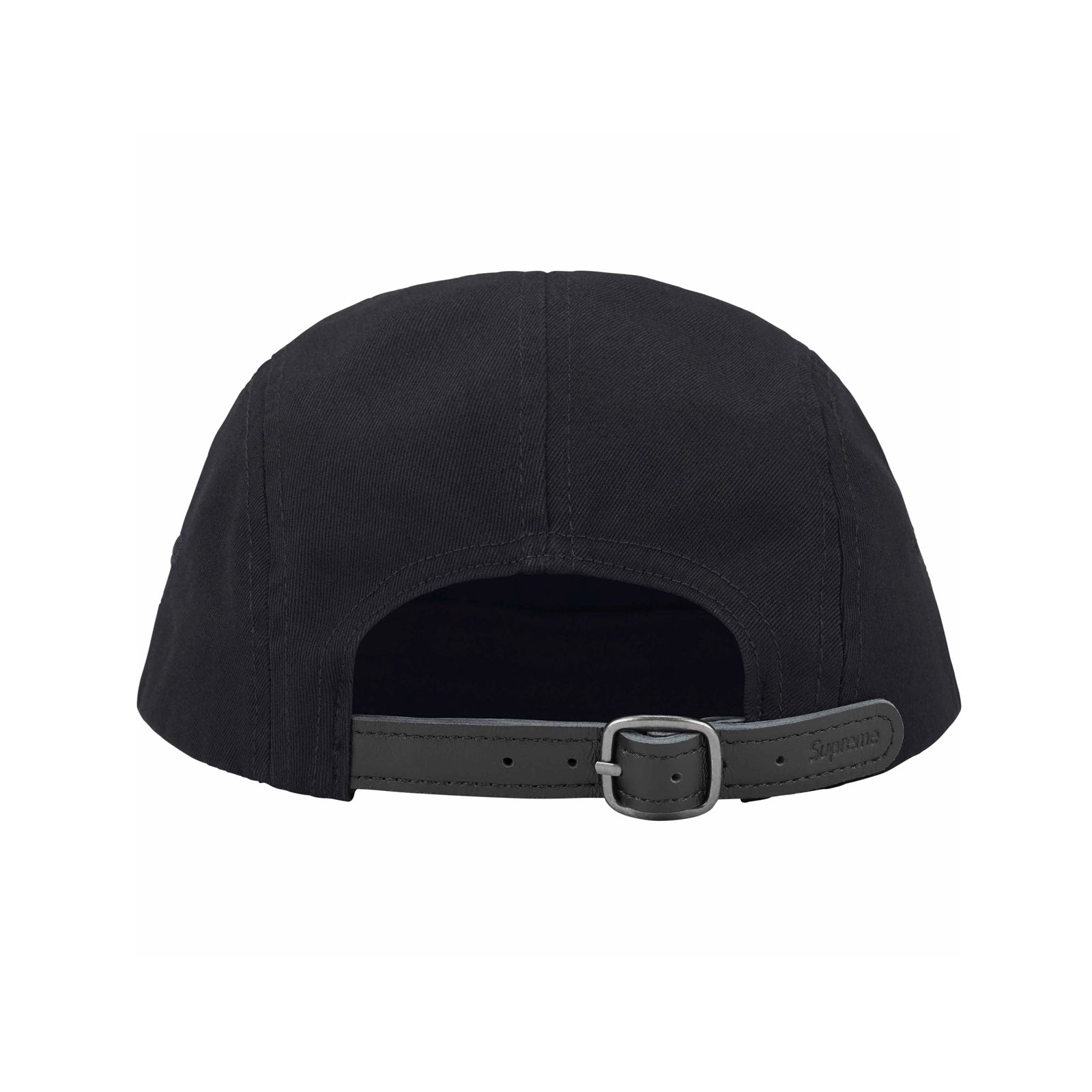 Washed Chino Twill Camp Cap black Supreme