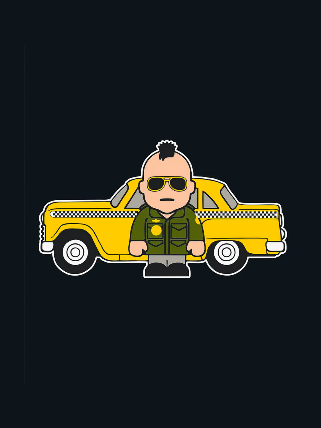 T Shirt Taxi Driver, Robert De Niro, Martin Scorsese, Cult Film
