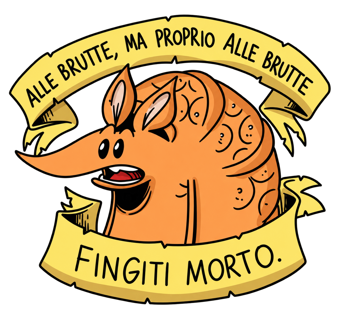Zerocalcare – Alle brutte, fingiti morto | T-Shirt Unisex