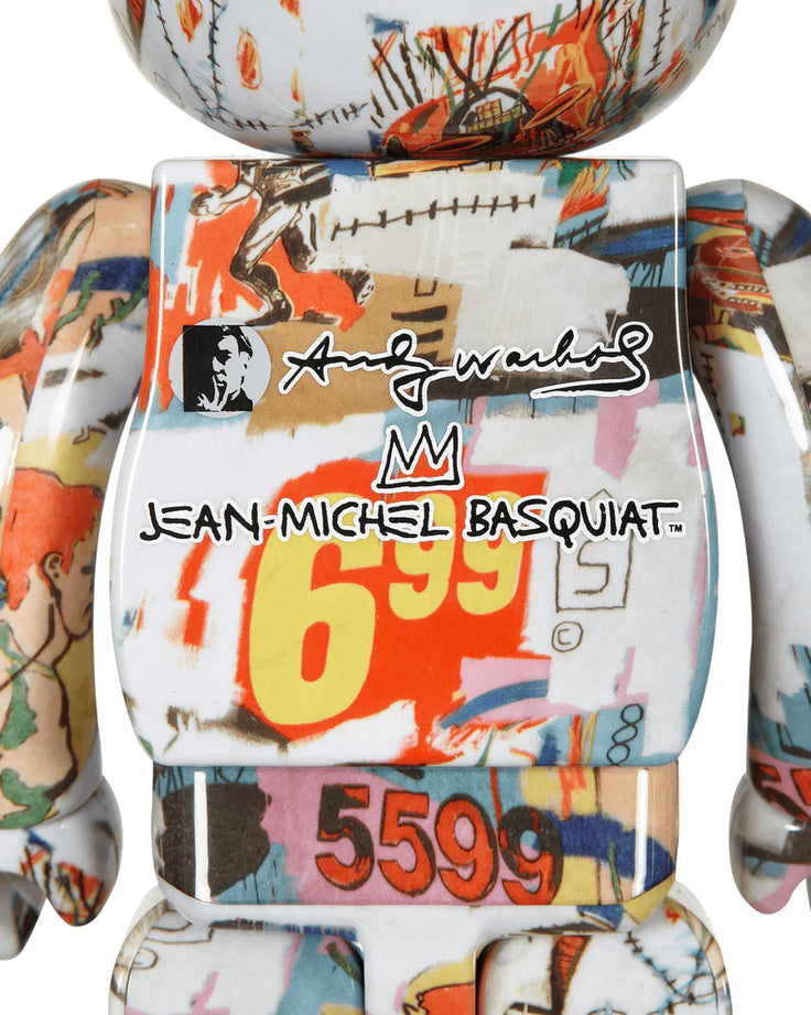 400% Bearbrick - Andy Warhol x Jean-Michel Basquiat (V4 - 6.99)