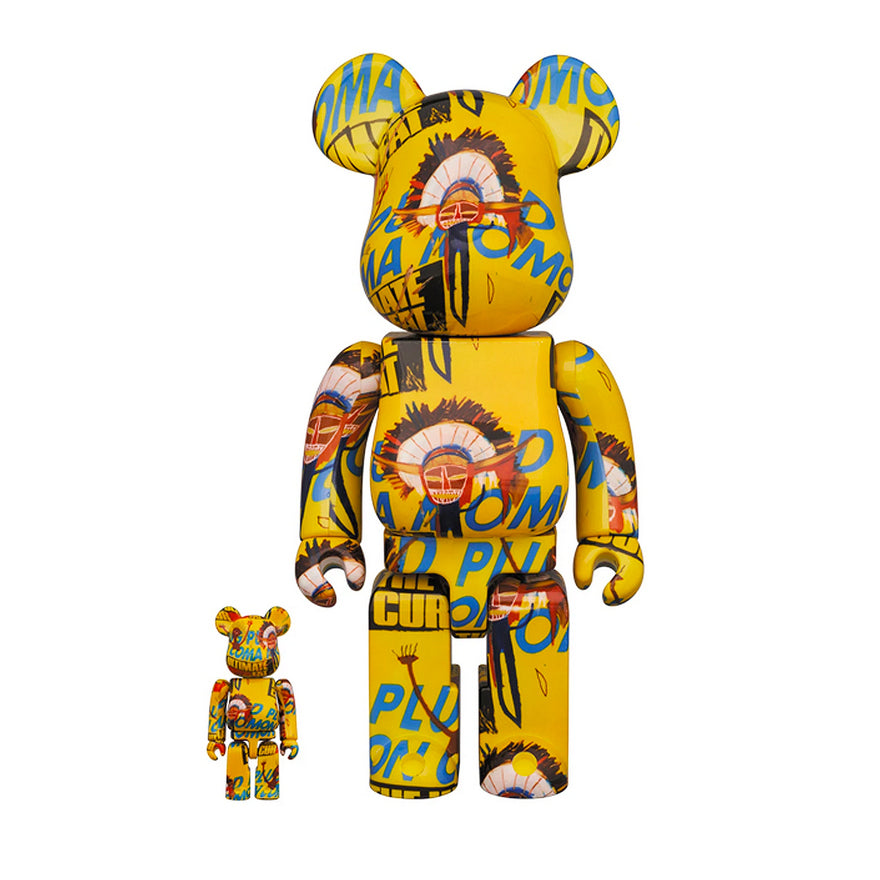 Bearbrick Andy Warhol x Jean-Michel Basquiat #3 100% & 400% Set