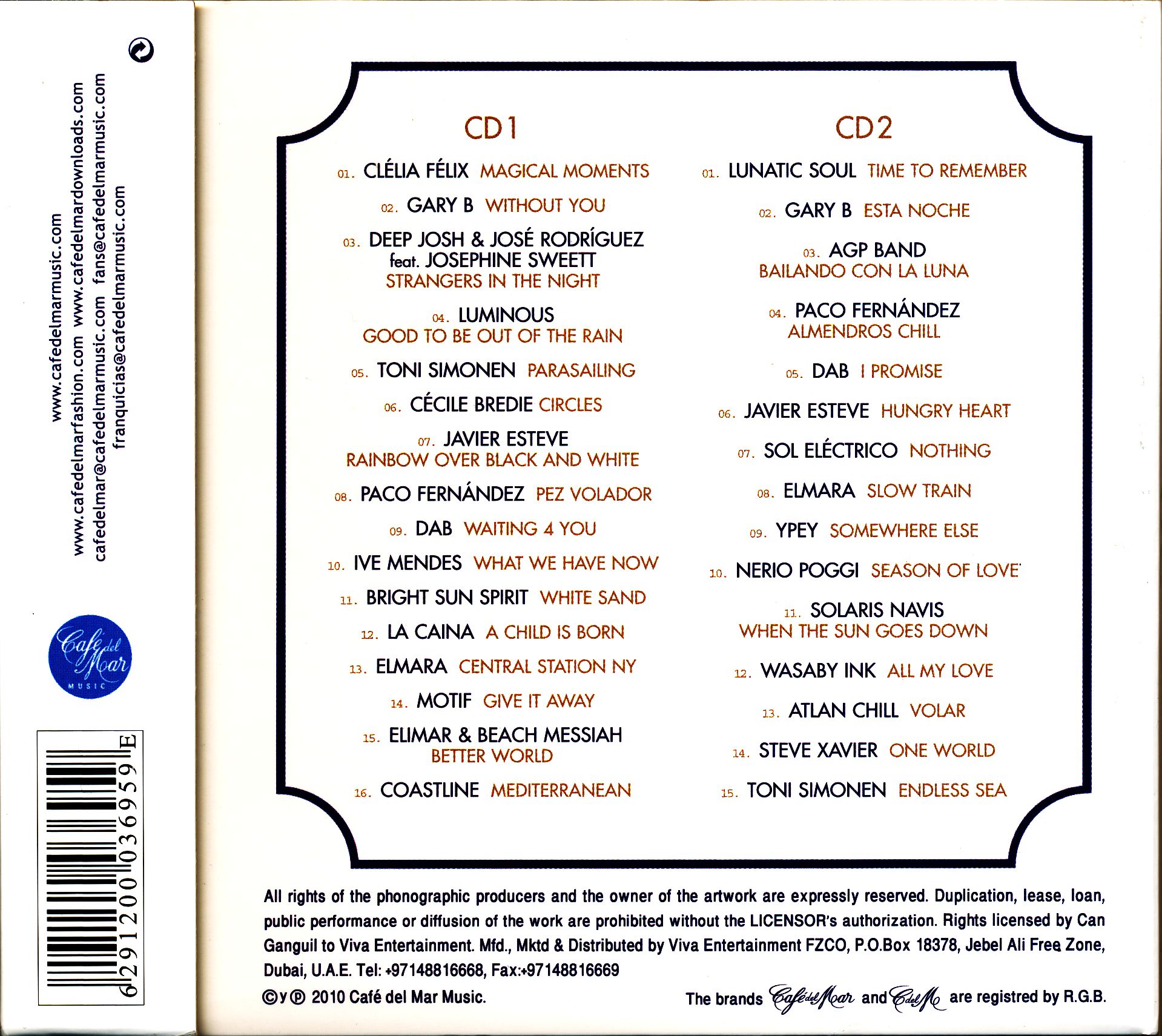 Café del Mar - 30th anniversary  1980-2010 (2CD)