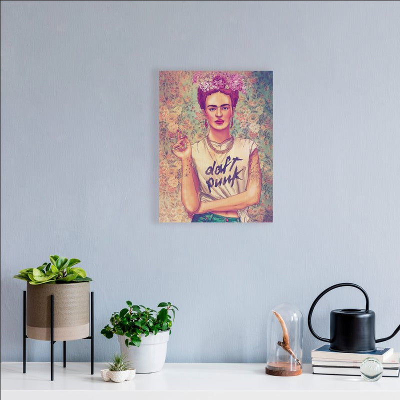 Canvas Wall Art "Frida Kahlo love Daft Punk " Home Decor Prints