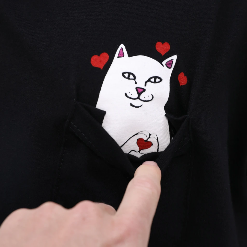 Lord Nermal Loves Pocket Tee Ripndip (Black)