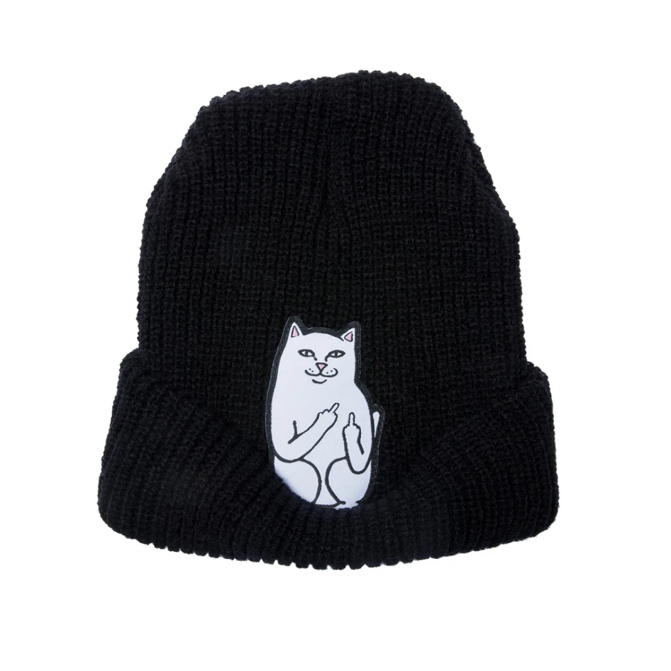 Lord Nermal Ribbed Beanie (Black)