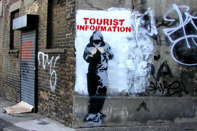 Banksy Tourist Information T-Shirt