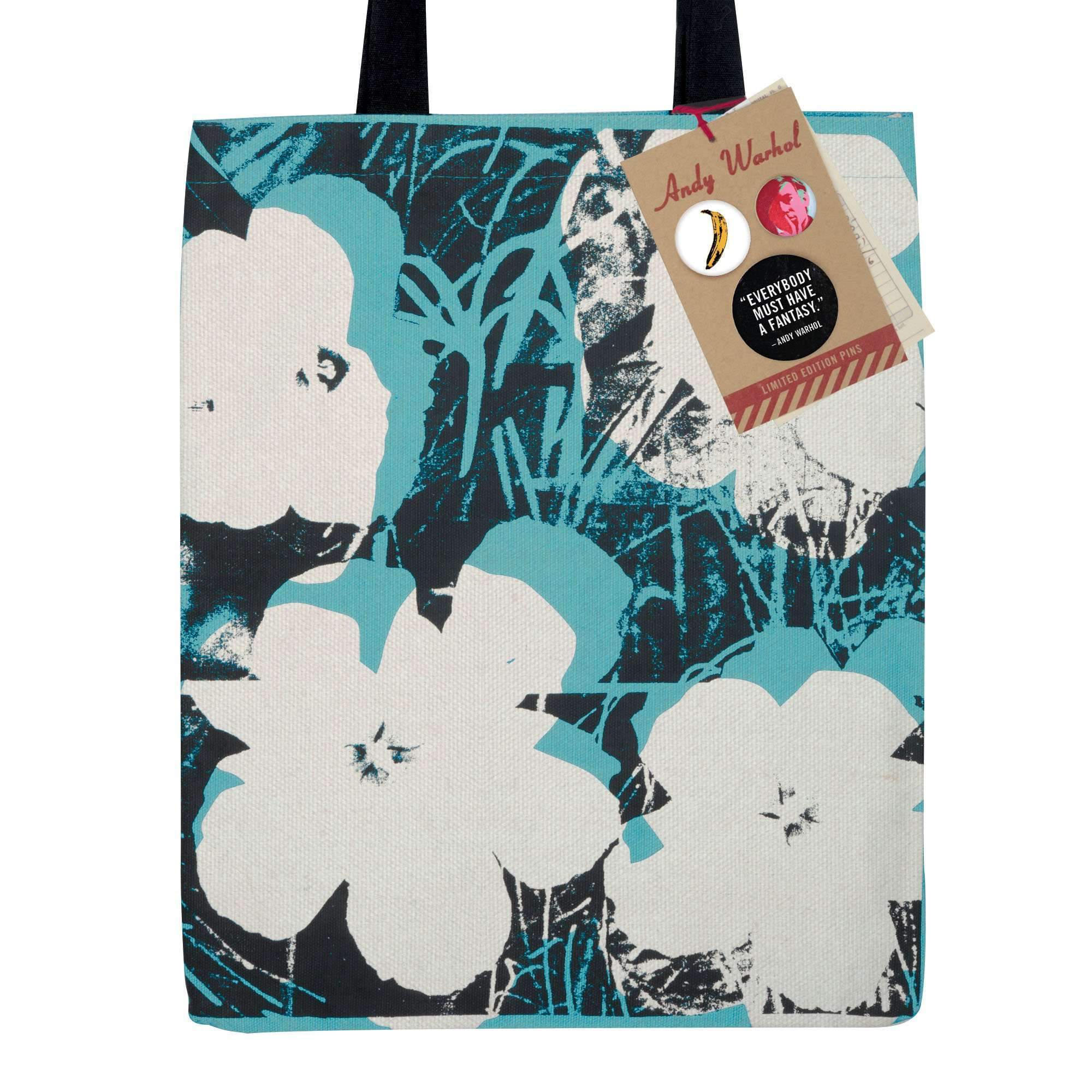 Andy Warhol Poppies Canvas Tote Bag