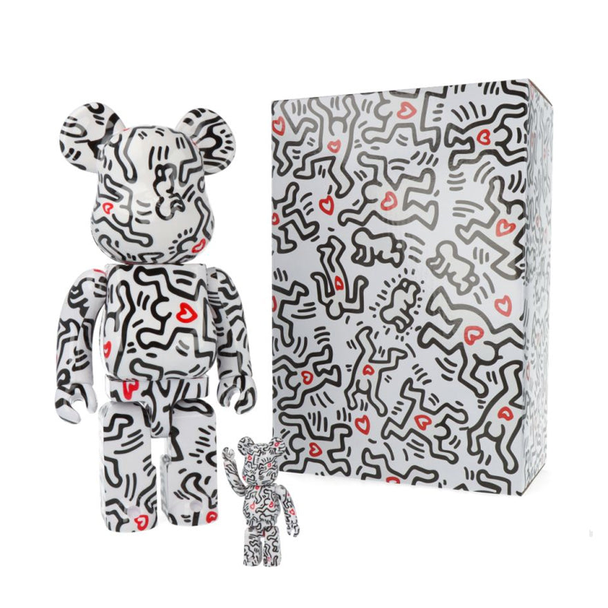 Bearbrick 'Keith Haring #8' 100% & 400%