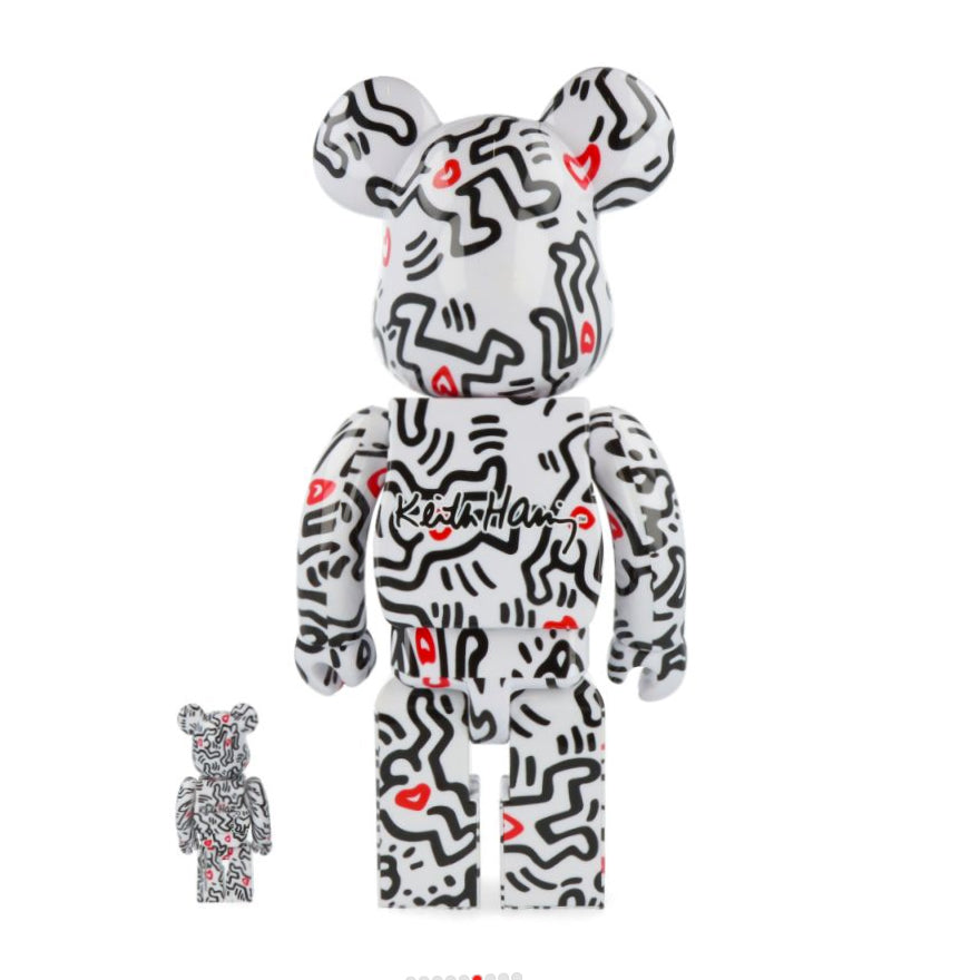 Bearbrick 'Keith Haring #8' 100% & 400%