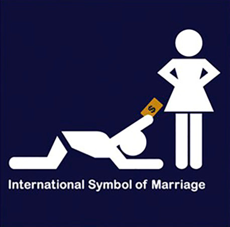 💰Moneyslave💰 T-Shirt International Symbol of Marriage