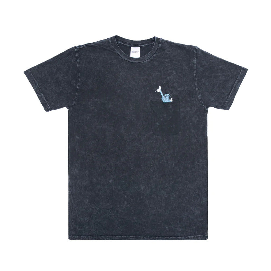 T-Shirt Ripndip Liberty Tee (Black Mineral Wash)