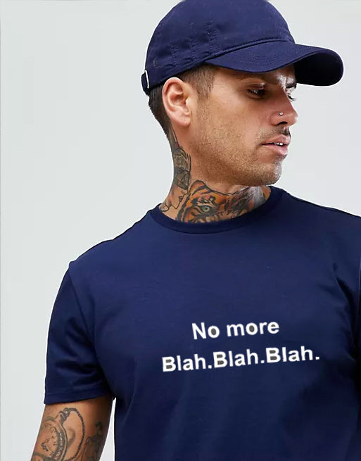 T-shirt No More Blah Blah Blah (Climate Change)
