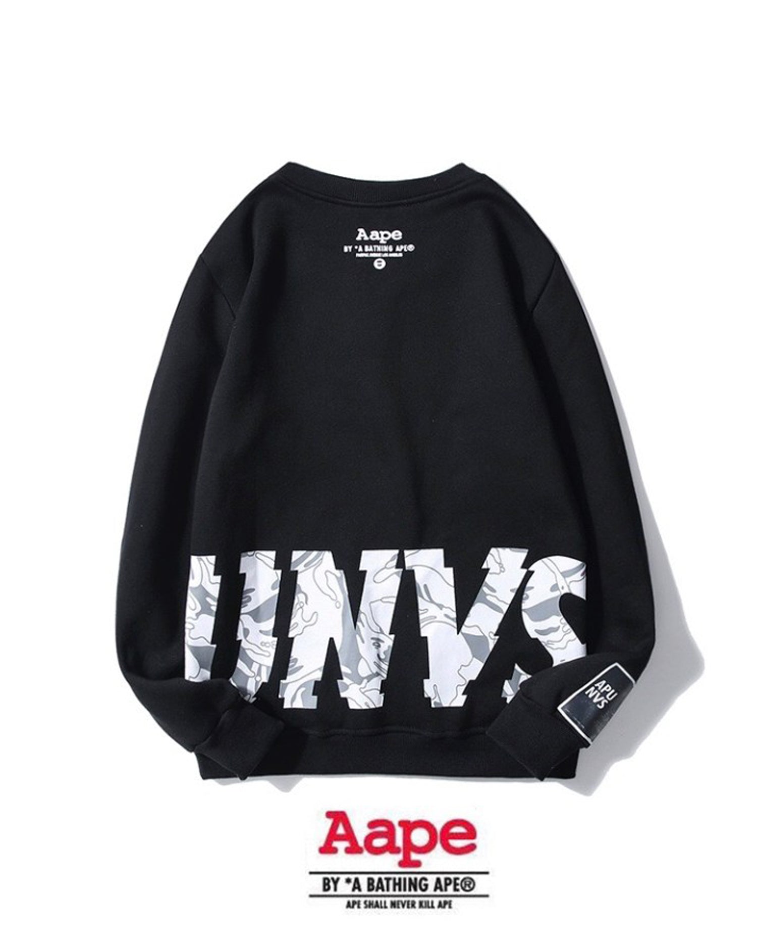 AAPE Long Sleeve Logo Arm Tee