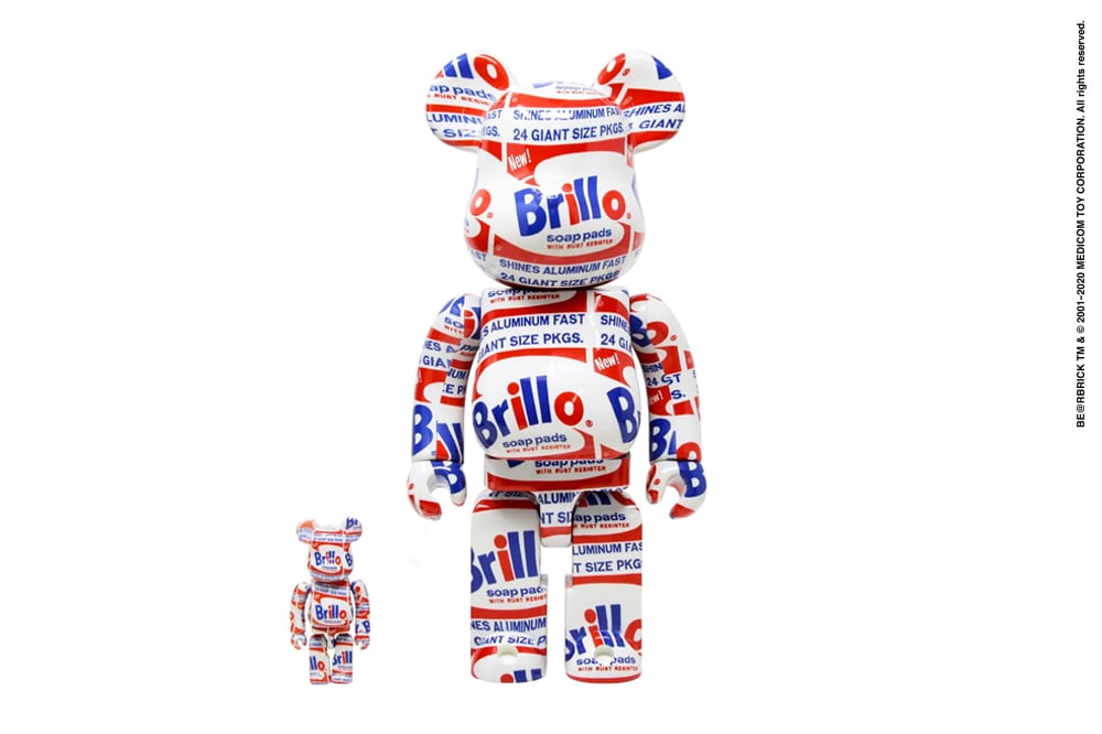 Be@rbrick MEDICOM TOY x Andy Warhol Brillo