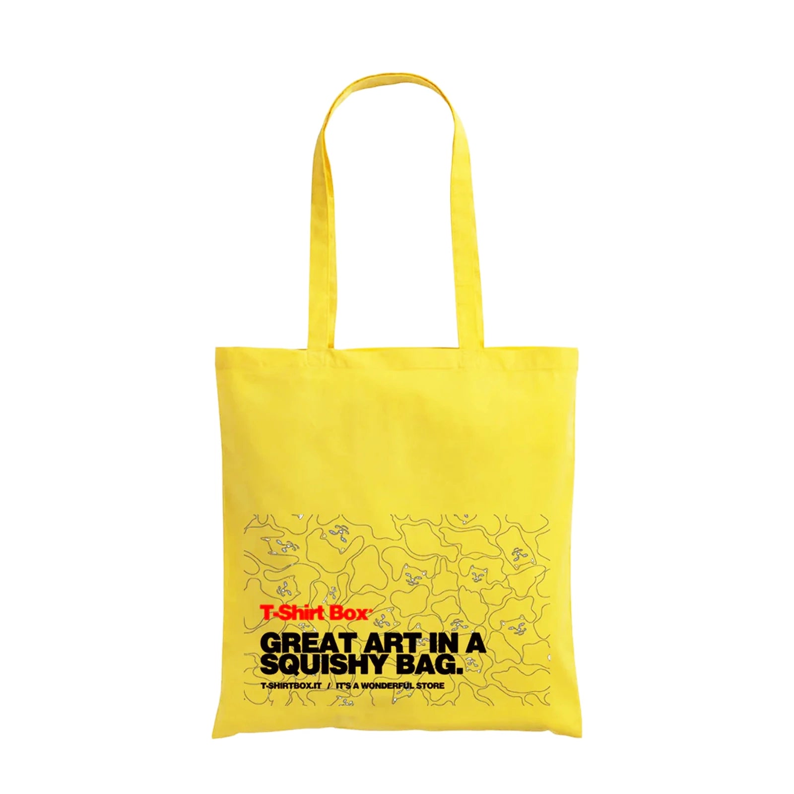 Shopper T-Shirt Box squishy bag giallo