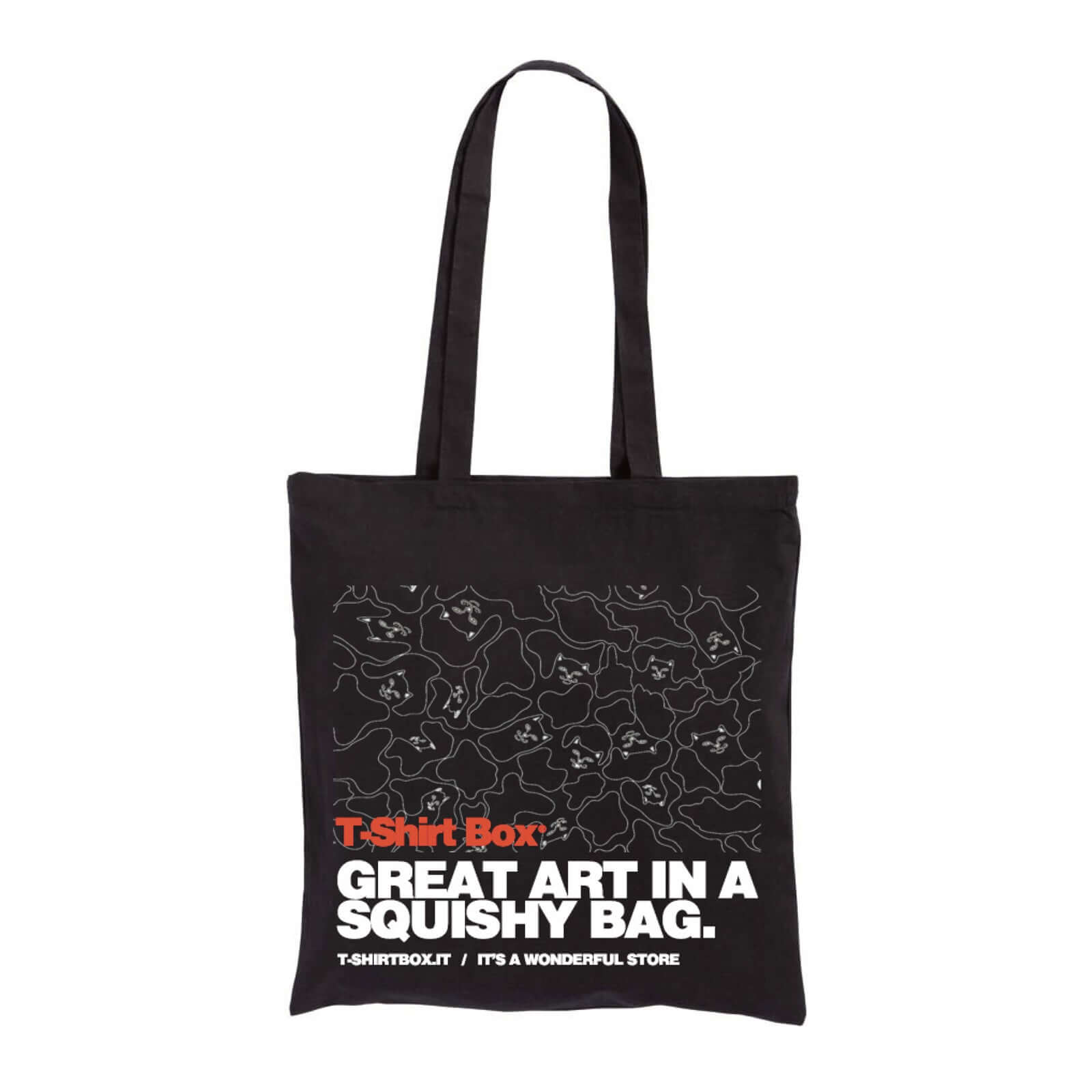 Shopper T-Shirt Box squishy bag nero
