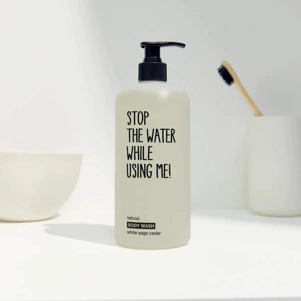 NATURAL BODY WASH WHITE SAGE CEDAR