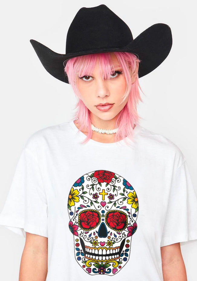 Mexican Skull T-Shirt - Tattoo Old School