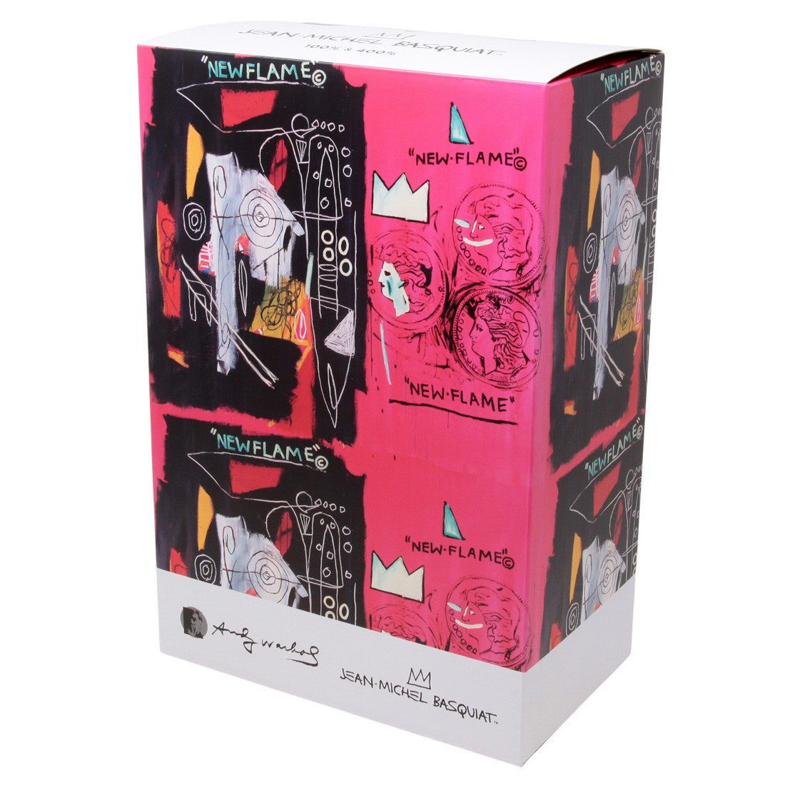 Andy Warhol x Jean-Michel Basquiat (New Flame) 400% & 100% Bearbrick set