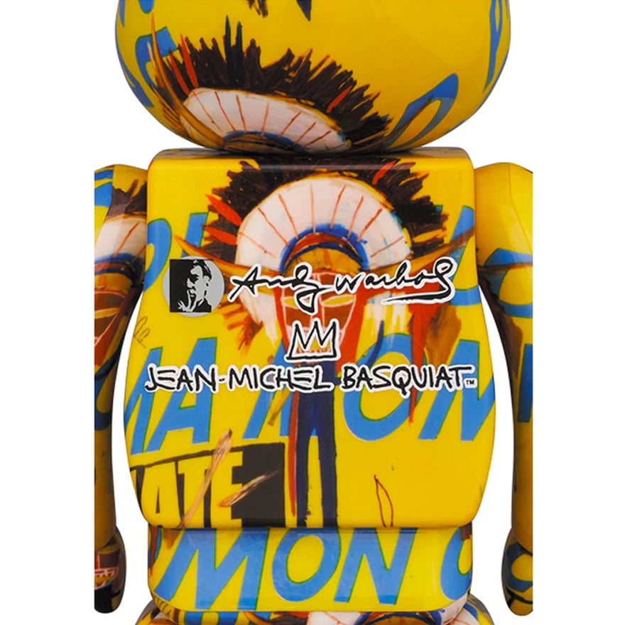 Bearbrick Andy Warhol x Jean-Michel Basquiat #3 100% & 400% Set