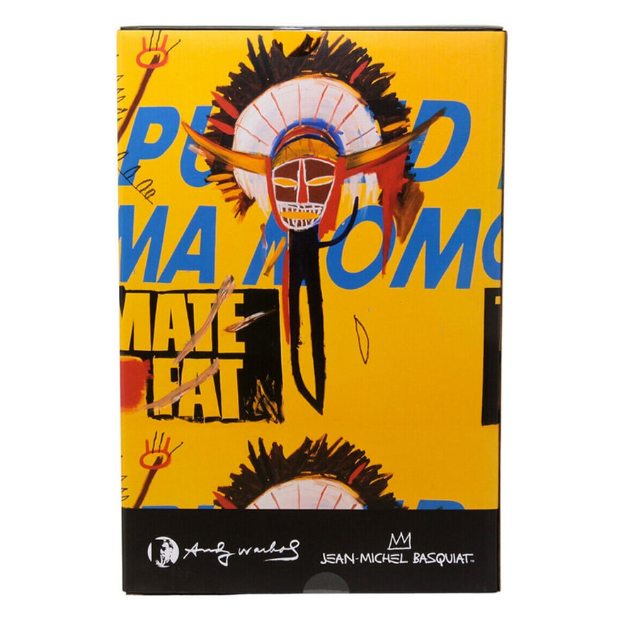 Bearbrick Andy Warhol x Jean-Michel Basquiat #3 100% & 400% Set