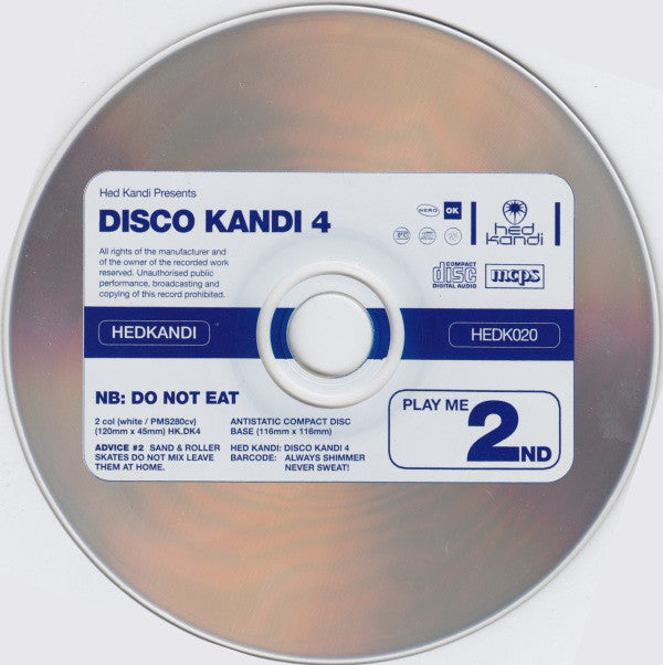 Hed Kandi Disco Kandi 4  2001 (2CD) Rare