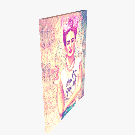 Canvas Wall Art "Frida Kahlo love Daft Punk " Home Decor Prints