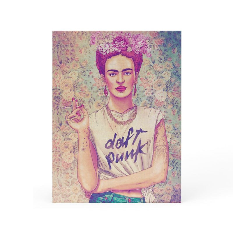 Canvas Wall Art "Frida Kahlo love Daft Punk " Home Decor Prints