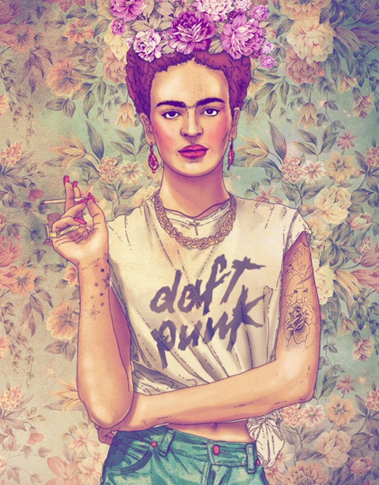 Frida Kahlo - Daft Punk Tank Top Men T-shirt