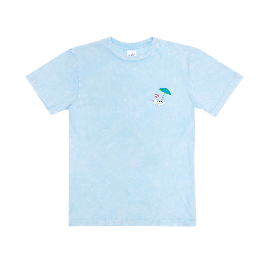 Ripndip t-shirt Lifes A Beach Tee (Light Blue Mineral Wash)