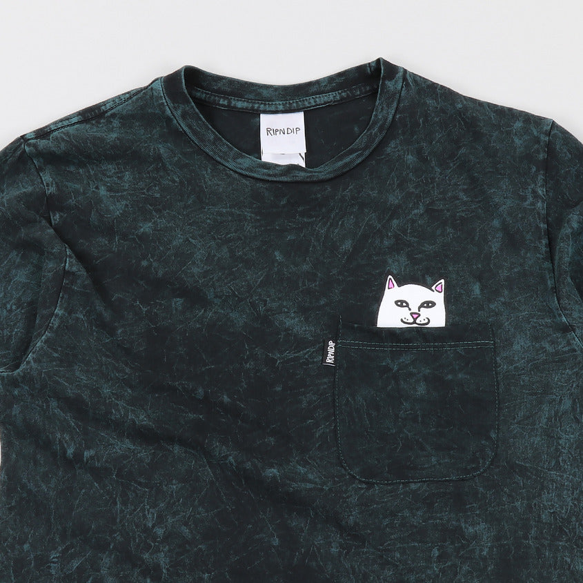 Ripndip Lord Nermal Pocket T-Shirt Aqua Mineral Wash