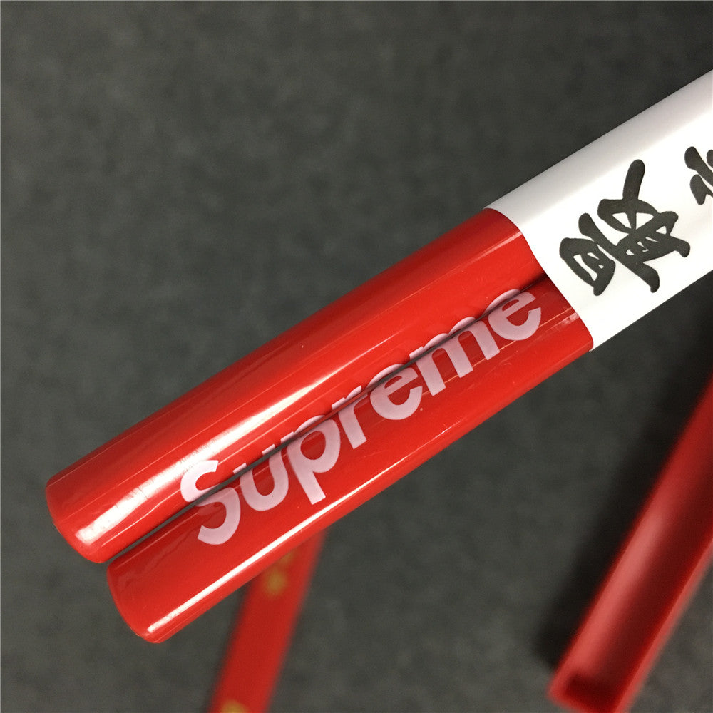 New in original packaging FW17 Supreme Chopsticks red