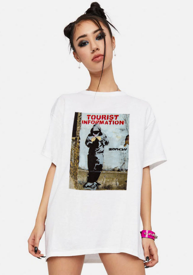 Banksy Tourist Information T-Shirt