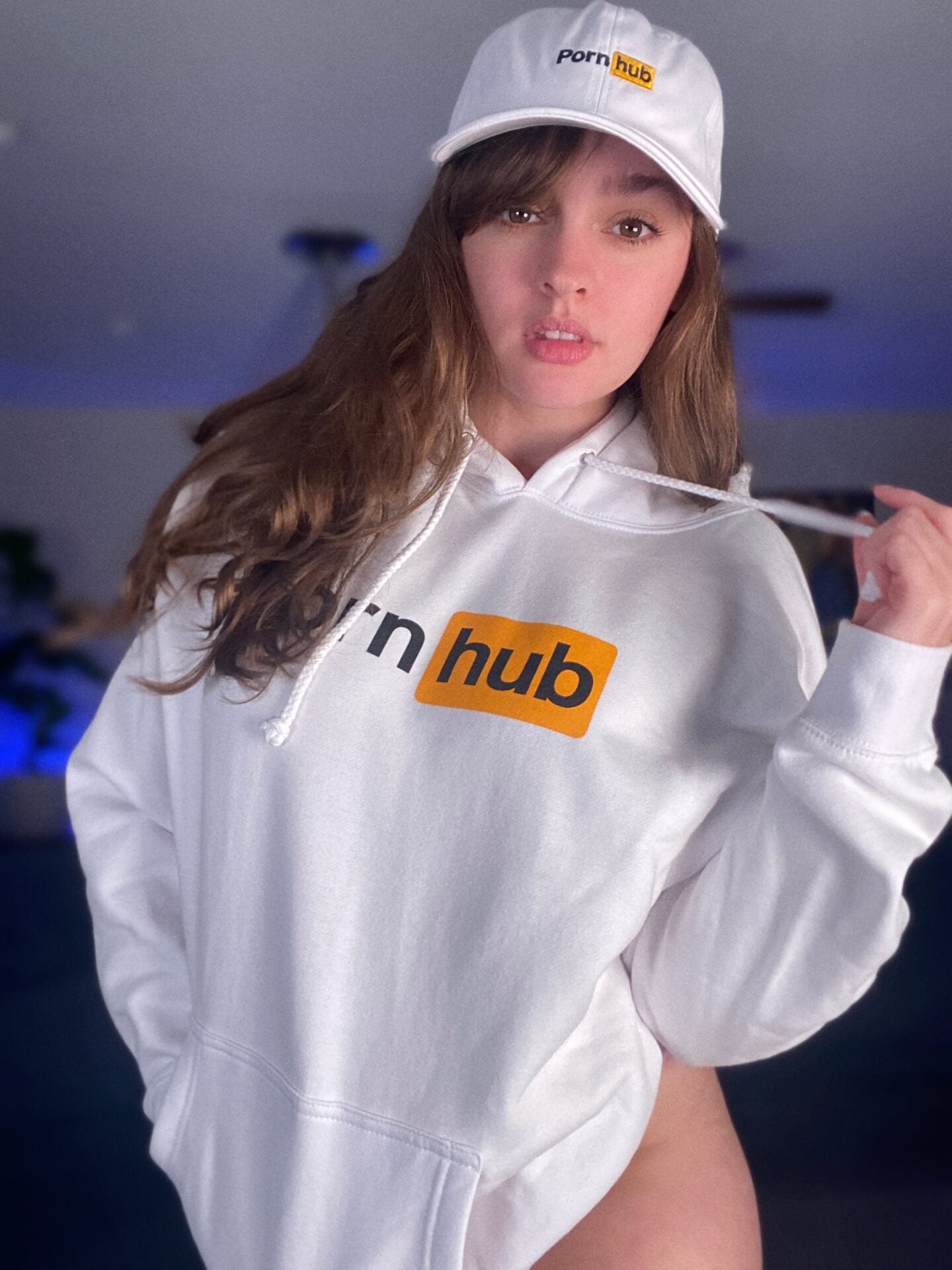 Black an white cotton hoodie Pornhub