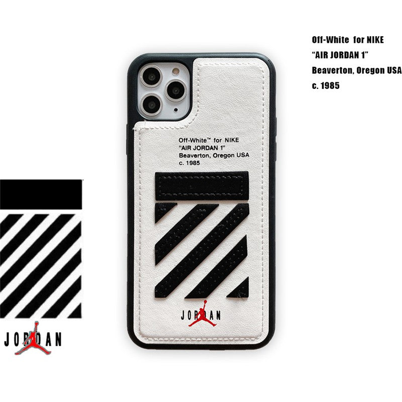 Off-White x Air Jordan 3D Deluxe Leather iPhone 11 pro Case