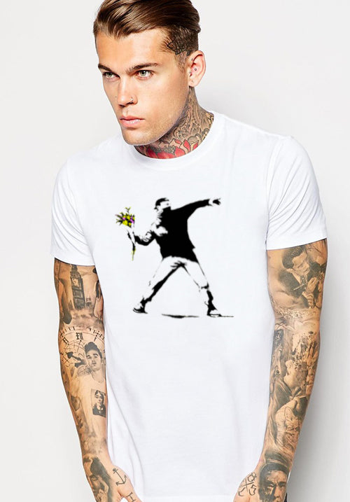 Banksy Flower Thrower