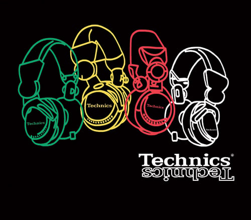 T-Shirt Technics cuffie